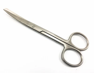 Shears Curved 5 1/8in Point/Truncated Bandage First Aid Thread Scissors - Image 1 of 4