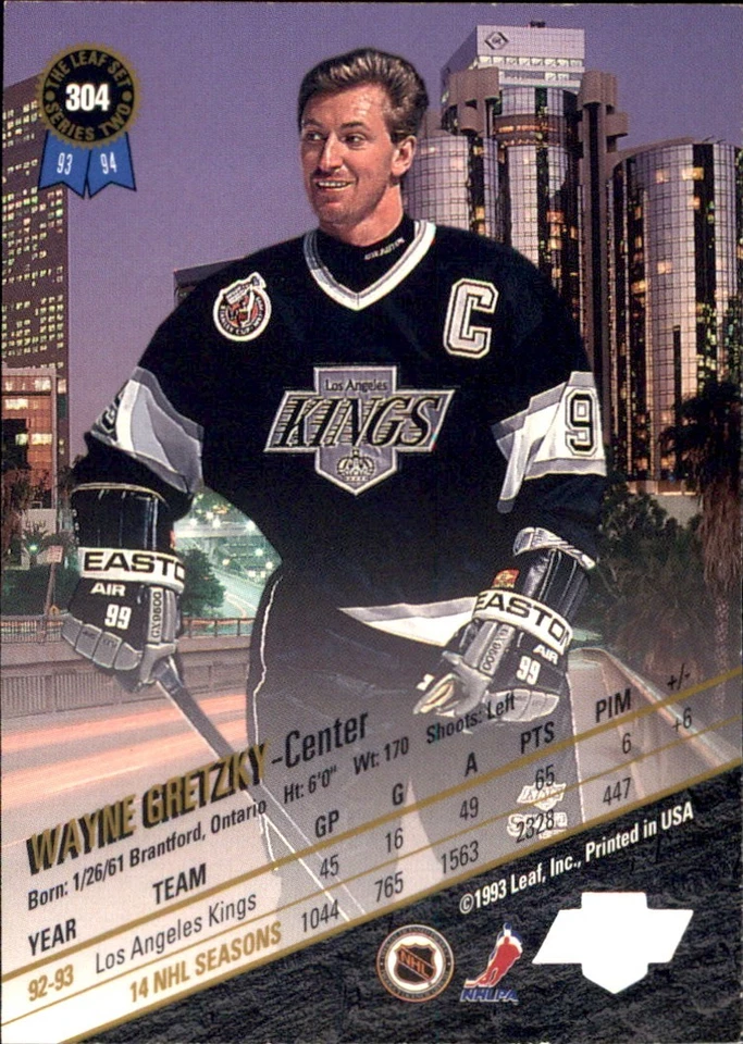 1993-94 LEAF Base RCs Stars 🥅 YOU PICK 🥅Complete Your NHL Set #236 - #440 - Image 2 of 4
