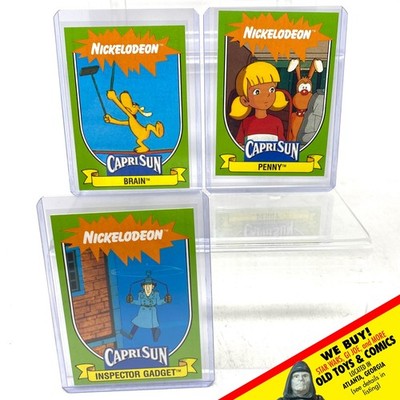 1991 Nickelodeon Capri Sun MTV Trading Card Lot of 3 Inspector Gadget, Penny+