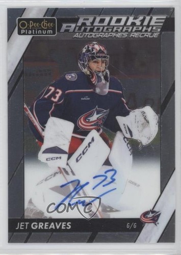 2023-24 O-Pee-Chee Platinum Jet Greaves #R-GR Rookie Auto RC