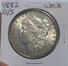 1882-O/S Weak Morgan Silver $1 Dollar Coin Choice AU++