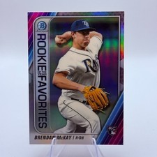 Brendan McKay 2020 Bowman Chrome Rookie Of The Year #ROYF-BM Card Tampa Bay Rays. rookie card picture