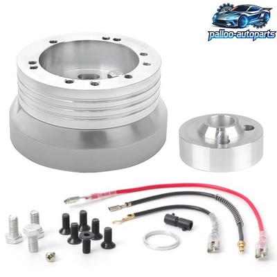 5 & 6 Hole Steering Wheel Polished Hub Adapter Flaming River Ididit For GM Chevy