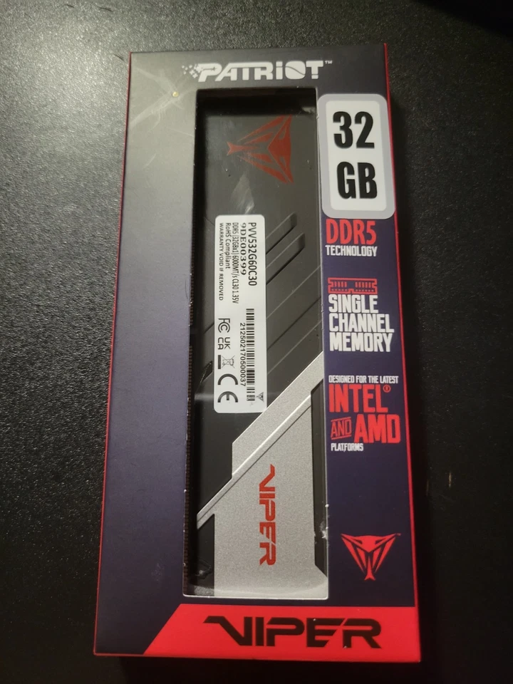 Patriot Viper Venom 32 GB (1 x 32 GB) DDR5-6000 CL30 Memory - Image 2 of 2