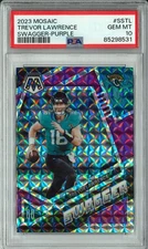 2023 Panini Mosaic - Trevor Lawrence Swagger #SSTL Purple Mosaic Prizm /49 POP 4