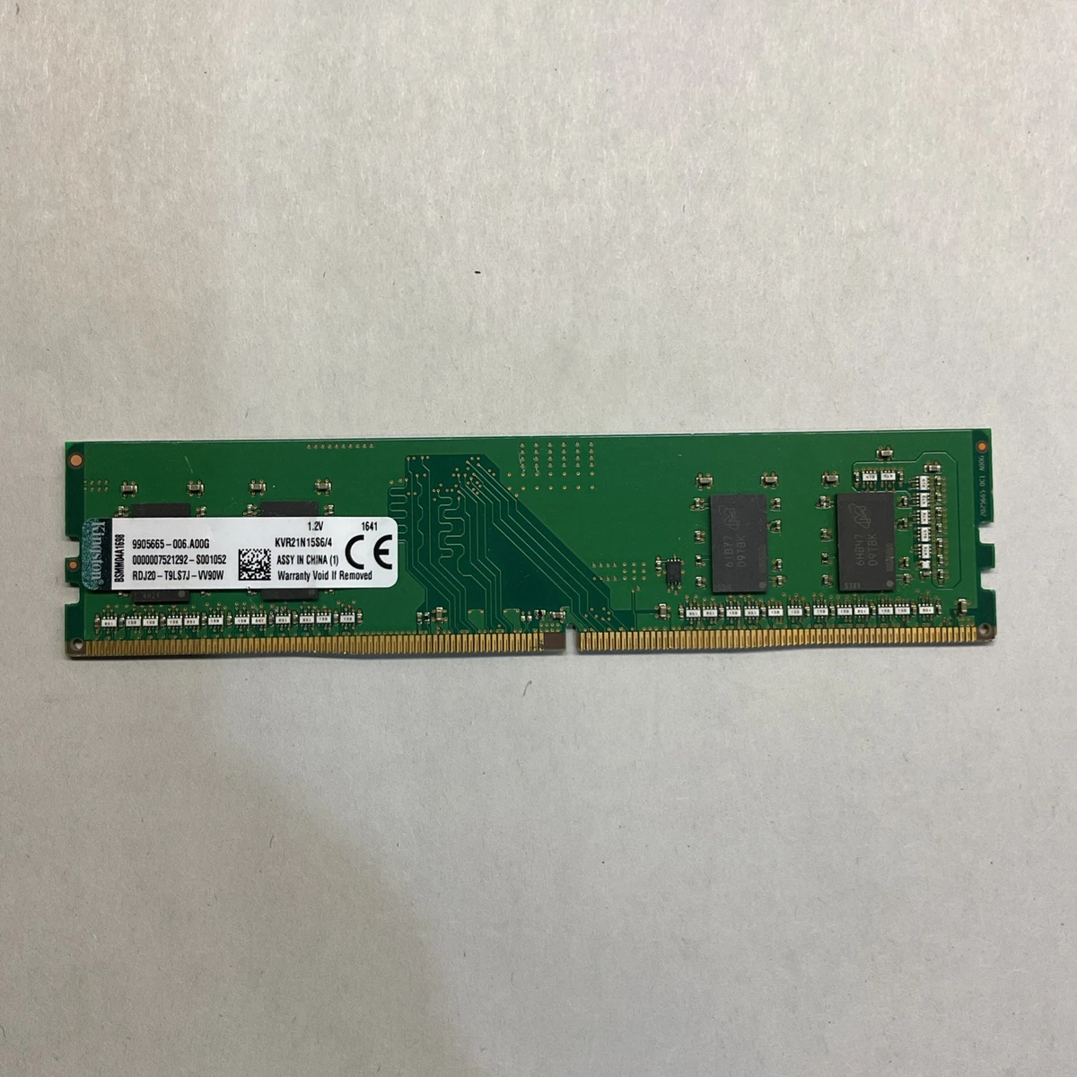 Kingston DDR4 SDRAM 4 GB Capacity per Module Memory (RAM) for sale
