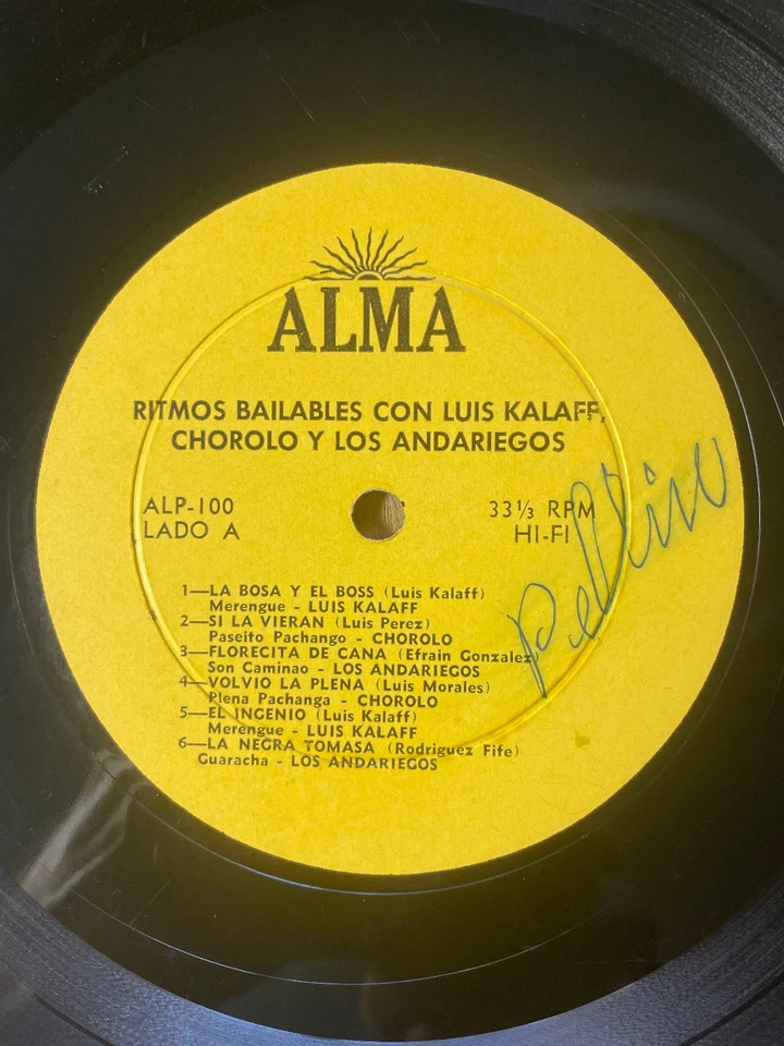 Luis Kalaff Y Sus Alegres Dominicanos – La Bosa Y El Boss LP RARE Vinyl ALMA Foto 3 de 4