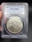 1897 $1 MORGAN DOLLAR - PCGS MS-64 WHITE