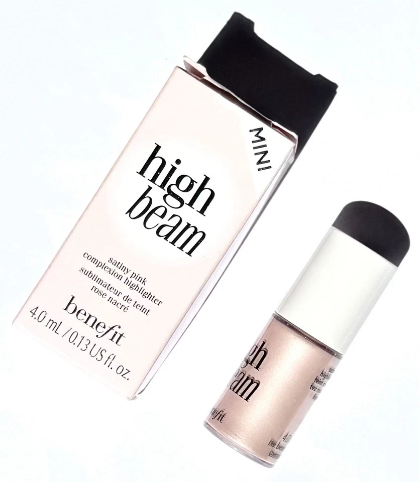 Benefit High Beam Mini Satiny Pink Complexion Highlighter 4ml - Bild 2 von 4