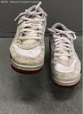 Nike Air Jordan Stadium 90 White Red Black Men's Sneakers Size 11.5 COA
