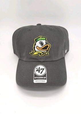 Oregon Ducks '47 Brand Clean up hat cap Adjustable Strapback Grey Gray Charcoal 