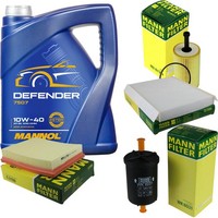 Mann Inspektionspaket 5L Mannol Defender 10W-40 FüR CitroëN Xsara Picasso 1.6