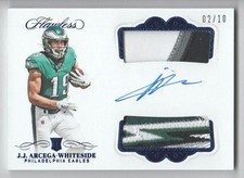 2019 Panini Flawless Football Rookie DUAL PATCH AUTO JJ Arcega-Whiteside 02/10