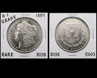 1889 Morgan Silver Dollar $1 Strong UNC MS Brilliant Luster Better Collector