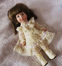 K STAR K 101 BISQUE DOLL Collectible Art Vintage Porcelain Girl Antique Repro