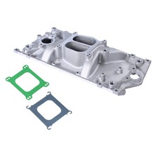 Intake Manifold Dual Plane Satin Aluminum For Sbc Chevy Vortec 350 1996-2002 Intake Manifold Dual Plane Satin Aluminum For Sbc Chevy Vortec 350 1996-2002