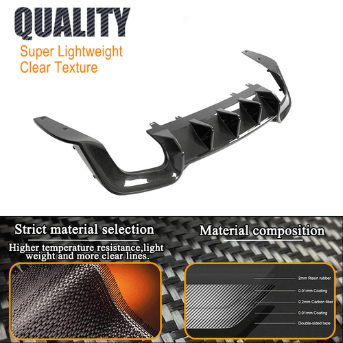 Difusor trasero de carbono para Audi A5 S-line S5 2020-2021 difusor alerón trasero - Imagen 10 de 14