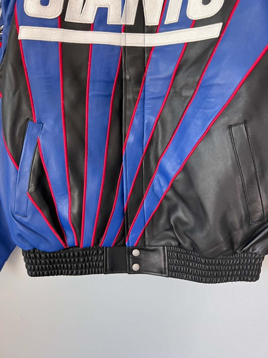 Kith x Jeff Hamilton New York Giants Leather Varsity Jacket - Size