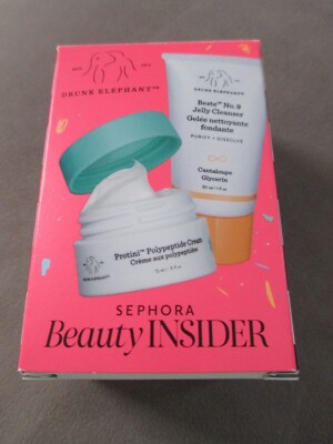 New NIB Sephora Drunk Elephant Jelly Cleanser and Protini Polypeptide Cream