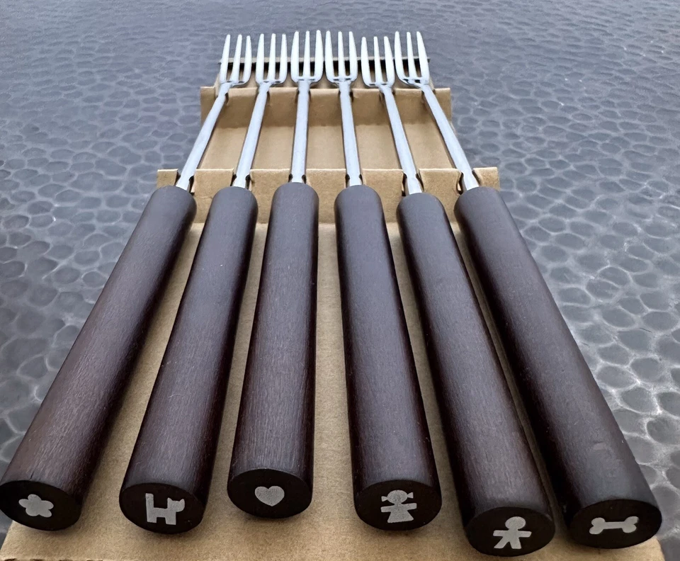 Horquillas de fondue clásicas Alessi Mami (juego de 6) (SG58 B) Foto 2 de 4