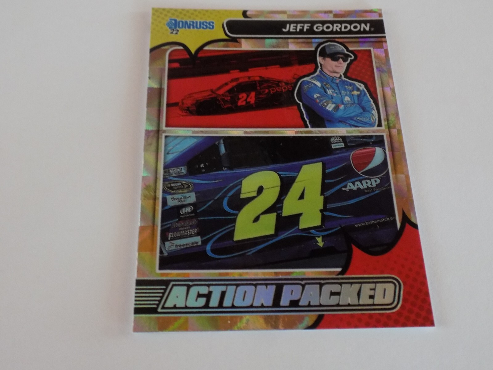 2022 Donruss Jeff Gordon Action Packed Retail Checker Card #2