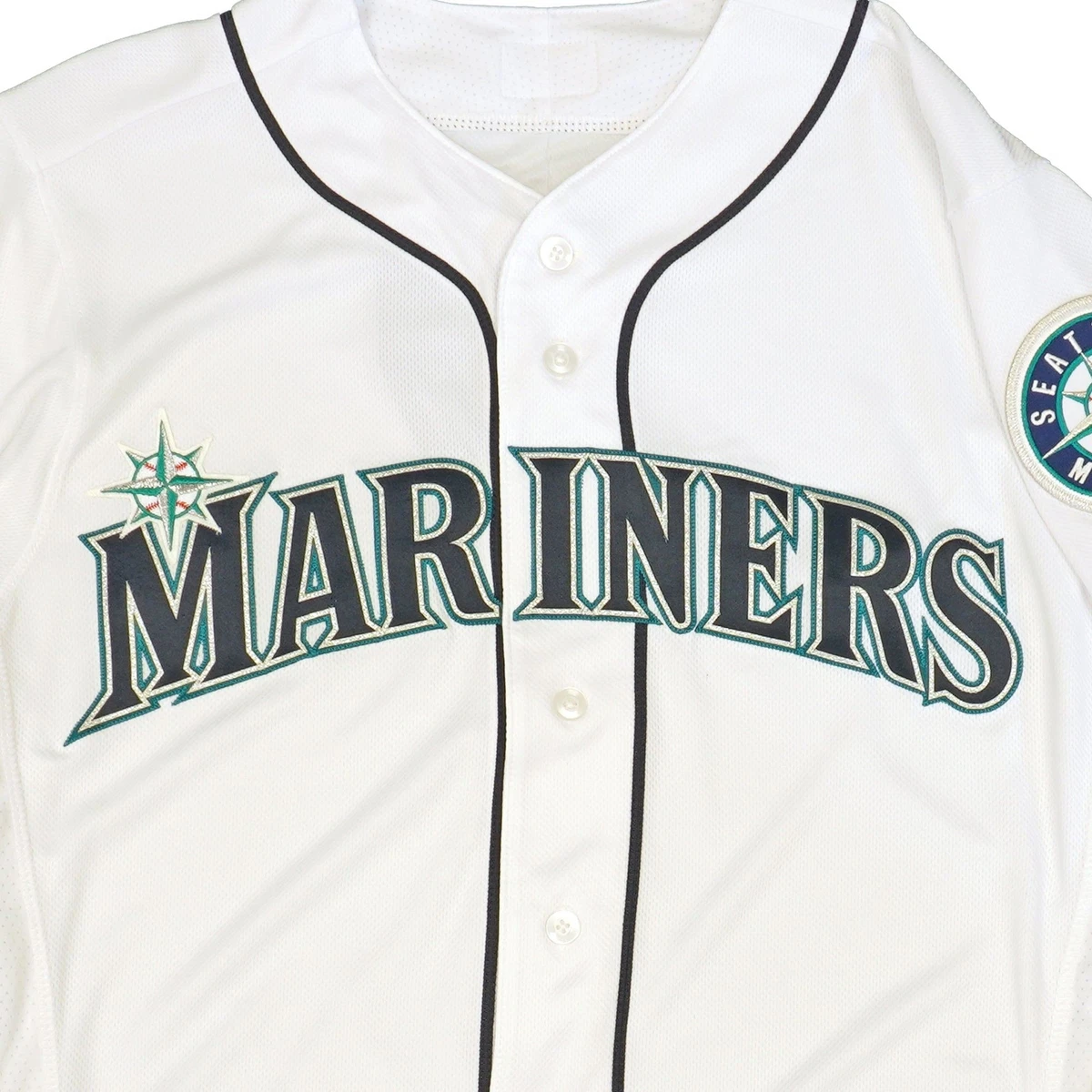 Seattle Mariners White Home Authentic Flex Base Jersey by Majestic