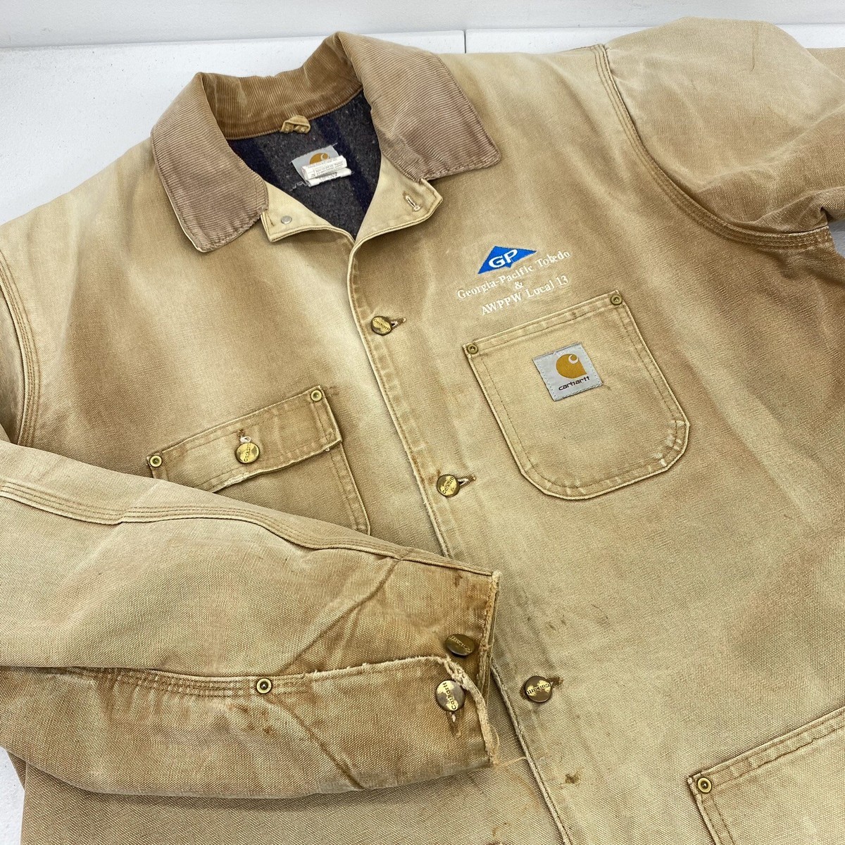 Vintage Carhartt Jacket Mens 2XL Blanket lined work Union Made