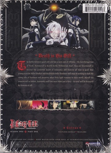 D. Gray-Man Season Two Part One (DVD, 2009, 2-Disc Set) - Picture 2 of 6