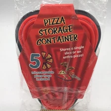 Pro Kitchen Pizza Storage Container with 5 Microwavable Serving Trays**NEW**