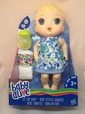 baby alive lil sips baby blonde