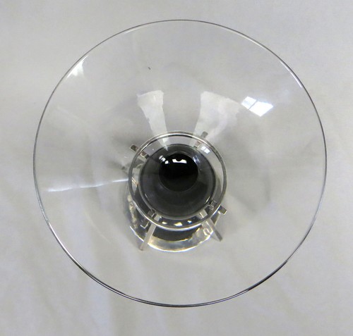 Pair of Adam Tihany x CHRISTOFLE Silverplate Bombay Sapphire Martini Glasses - Picture 5 of 12