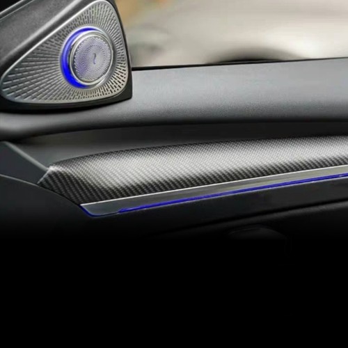Repuesto de tablero y moldura de puerta de fibra de carbono mate para Tesla modelo 3/Y - Imagen 13 de 14