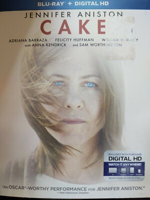 Movie CAKE Blue-ray Digital HD Jennifer Aniston NEW In Package