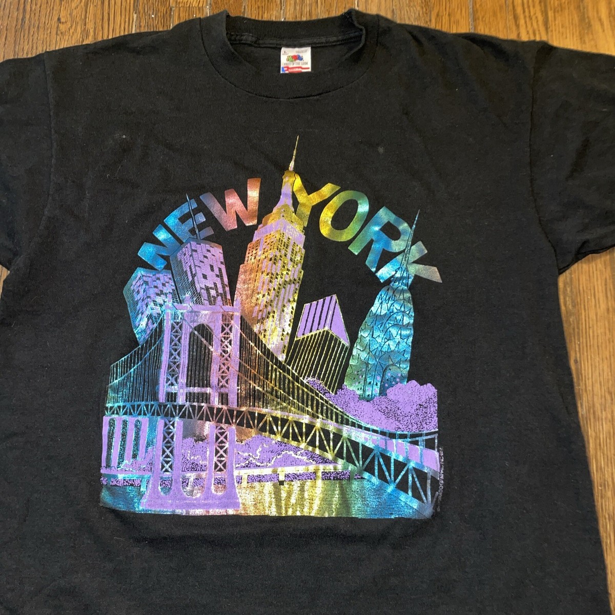 Vintage 90's New York City NYC T-Shirt Large Single Stitch