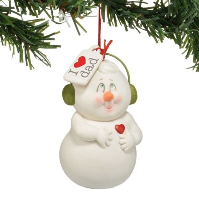 Dept 56 - Snowpinions - I Love (Red Heart) Grandpa
