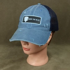 Back The Blue C.O.P.S Concerns Of Police Survivors cap adjustable distressed