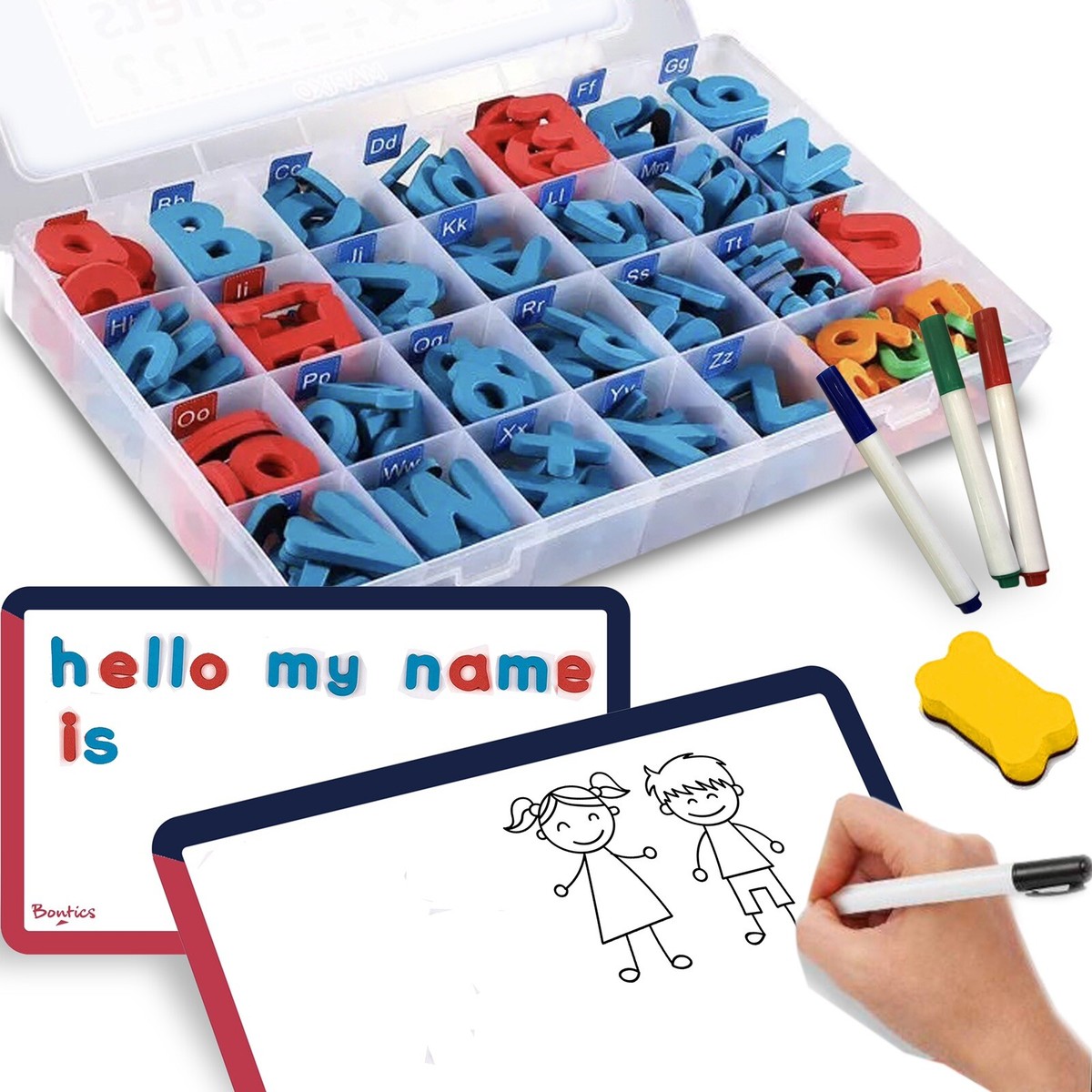 ALPHABET FRIDGE MAGNET LETTERS EARLY EDUCATIONAL TOY FOR baby KIDS
