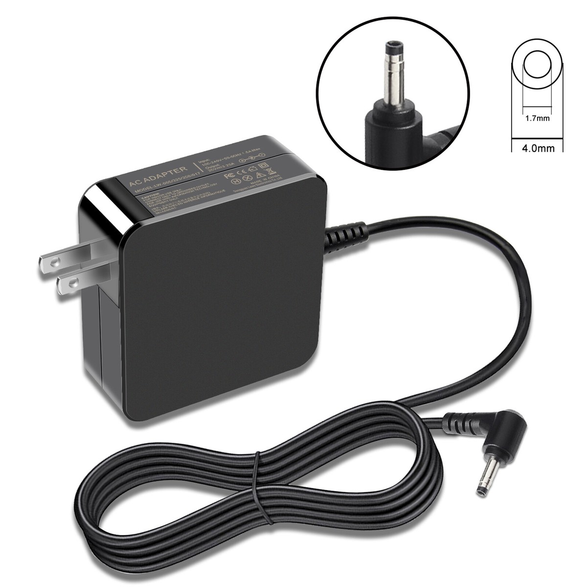 Charger For Lenovo IdeaPad 3 15IIL05 81WE00KVUS 65W AC Adapter