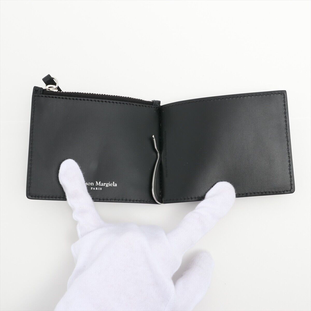 Maison Margiela 4 Stitches Leather Money Bifold Clip Wallet Maison Margiela 4 Stitches Leather Money Bifold Clip Wallet