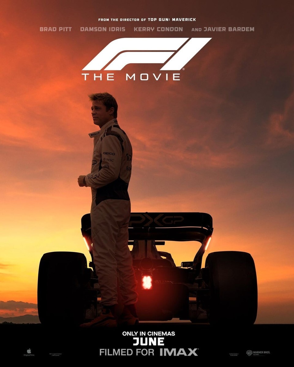 F1 映画　ポスター　リバーシブル ブラッド・ピット最新作 映画『F1』 ポスターもセンス良すぎる