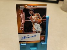 2021-22 Contenders Clint Capela  Prizm Perennial Auto Orange /25 T9261