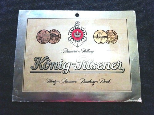 König - Pilsen old advertising cardboard from Duisburg around 1950 - Picture 2 of 2