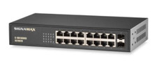 SC10070 - C-100 16 Port Gigabit Switch with 2 SFP Ports, Signamax