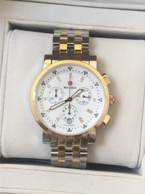 New Michele Diamond Accent Sport Sail Watch RETAIL $1500 | eBay display picture 1