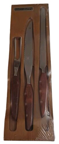Washington Forge Town & Country Fleetwood 3-Pc. Carving Set with Tray SEALED NEW