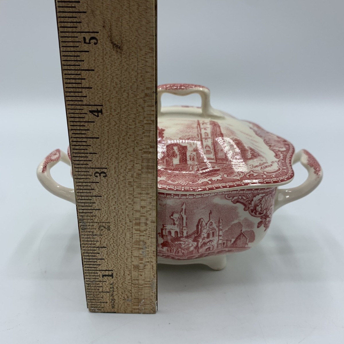 Johnson Bros. China England OLD BRITAIN CASTLES Pink Sugar Johnson Bros. China England OLD BRITAIN CASTLES Pink Sugar