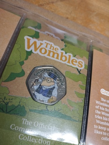 RARE 2023 Wombles Coloured 50p Coin x 5 Set Commemoratives Coloured + 8 Tokens - Picture 21 of 24
