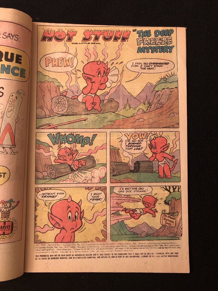 HOT STUFF THE LITTLE DEVIL 137 3.5 4.0 HARVEY 1976 MN | eBay