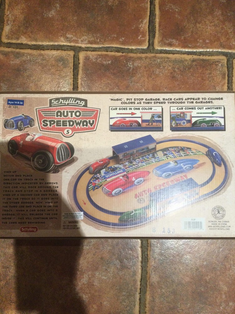 Auto Speedway Tin Toy Race Track