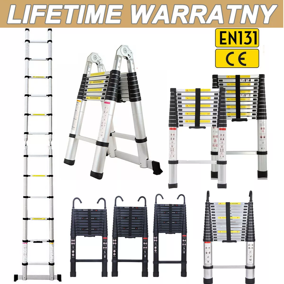 Abru telescopic ladder 2.6 m deals